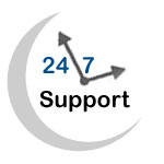 24 X 7 Round The Clock Customer Support