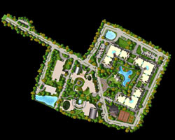 3D Site Layout Top View