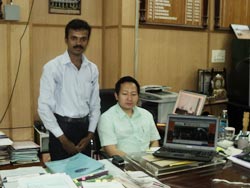 Dr. Franklin. Laltinkhuma,. I.A.S. Dist. Collector  Karaikal District Collector Dr. Franklin. Laltinkhuma,. I.A.S. and Director, T. Sabapathi
