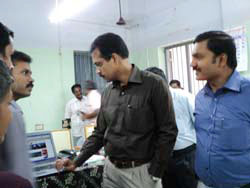 Thiru. M. S. Shanmugam, I.A.S. Dist. Collector  Thanjavur District Collector Thiru. M. S. Shanmugam and Director, T. Sabapathi