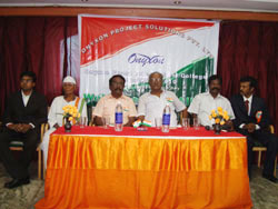Chief guests, management on stage